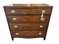 Kentucky cherry four drawer chest formerly owned