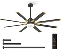 $230  Amico Ceiling Fans with Lights  72 Inch Indo