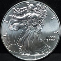 2018 1oz Silver Eagle Gem BU