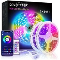 100ft RGB Led Strip Lights with App Control