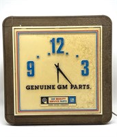 Vintage General Motors Lighted Wall Clock