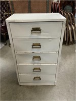 Metal Storage Chest with Drawers