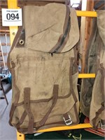 Canvas saddle bag