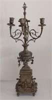 Vtg. Brass Decorative Candle Holder (32" Tall)