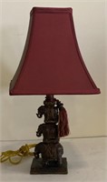 Vtg. Elephant Electric Table Lamp (18” Tall)