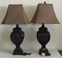 Plastic Electric Table Lamps (32" Tall)