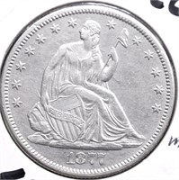 1877 CC SEATED HALF DOLLAR XF DETAILS