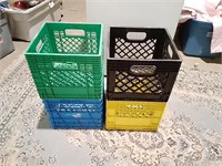 Four Stacking Milk Crates