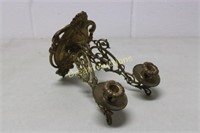 Antique Brass Wall Mount Double Candle Holder