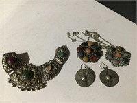 Lot of Vintage Gemstone Jewelry-Necklaces &