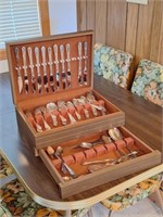 Oneida Tudor Plate Flatware in Wood Case