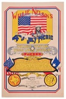 1974 Willie Nelson 4th of July Picnic Poster