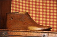 Vintage wooden cobbler's shoe form