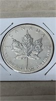 2012 Canadian Silver Maple 1oz 9999 Fine Silver NO