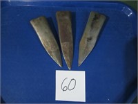 3 Tobacco Spears (2 marked)