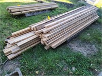 Assorted lumber; mostly 2x4