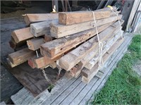 Assorted lumber; mostly 4x4