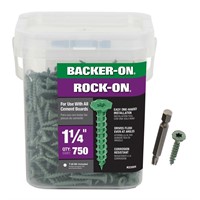 Backer-on Rock-on Backer-on Rock-on No. 9 X 1.25