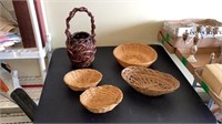 Assortment of Wolven Baskets