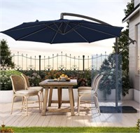 SERWALL 10ft Patio Offset Umbrella Outdoor