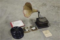 RCA Phonograph with Assorted Records and Spare