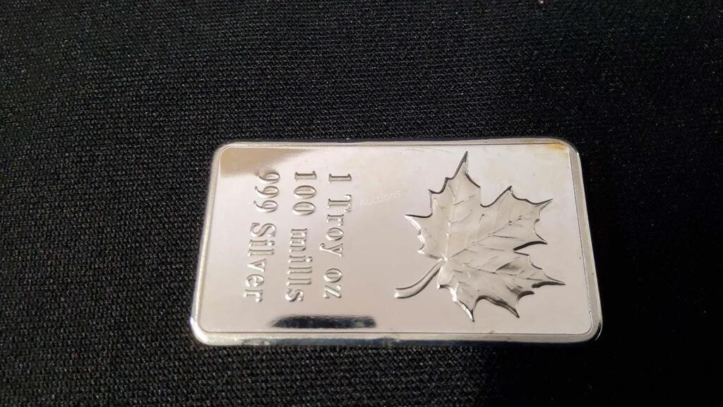 1 Ounce SIlver Plated Bar