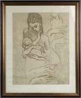 PICASSO LITHOGRAPH MOTHER AND CHILD