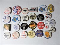 Assorted Vintage Button Pins Lot