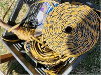 Crate of electric fence wire