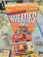 Dale Earnhardt Wheaties box NASCAR items as shown