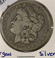 1883-O MORGAN SILVER