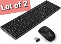 Lot of 2, COOLERPLUS, Wireless Keyboard and Mouse