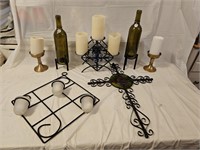 Iron and Brass Decorative Candle Holders