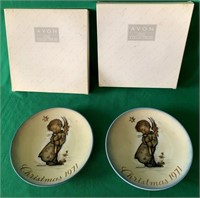 2 Hummel Plates, 2 Avon Plates