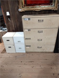 4 drawer lateral and 2 -2 drawer letter file