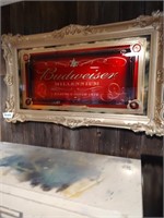 Budweiser sign in ornate frame