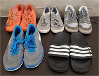 5 Pairs Mens Sz 9 Shoes. 3 Nike, 1 Lacoste &