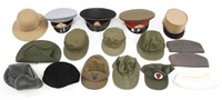 US USSR & WORLD MILITARY HEADGEAR VISORS CAPS LOT