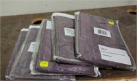 (5) Plum Curtain Panels New