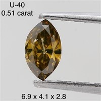 $850  Rare Fancy Natural Color Diamond(0.51ct)