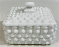 NICE MILK GLASS COVERED DISH