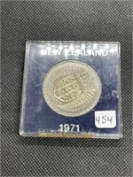 Rare MS High Grade 1971 NEW ZEALAND Dollar