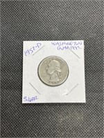 Early 1952-D Washington Silver Quarter