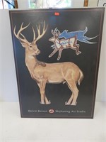 Deer plaque, Melvin Benson, 18" x 24"