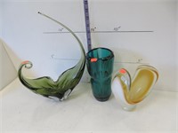 3 - glass vases