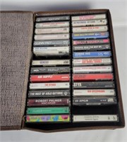 Case W/ Rock & Pop Cassettes