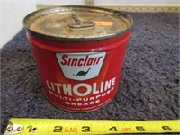 FULL-- SINCLAIR LITHOLINE GREASE TIN
