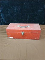 19inch metal tool box and contents