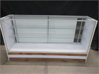 ALUMINUM 3-TIER FLAT FRONT DISPLAY SHOWCASE