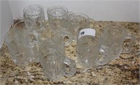 SELECTION OF BATMAN FOREVER COLLECTOR GLASS MUGS
